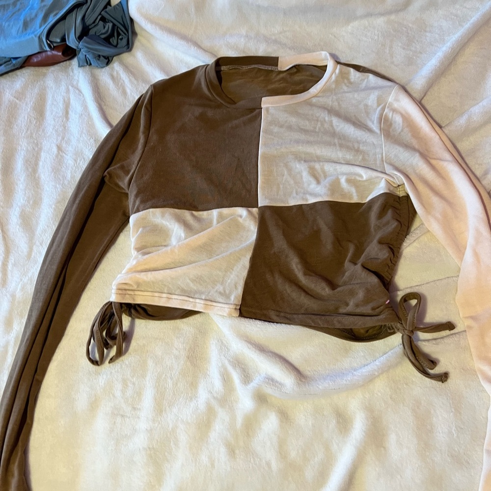 shein patched top